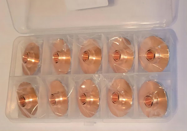 Chrome / Copper Single Layer Nozzle For Laser Cutting Machine