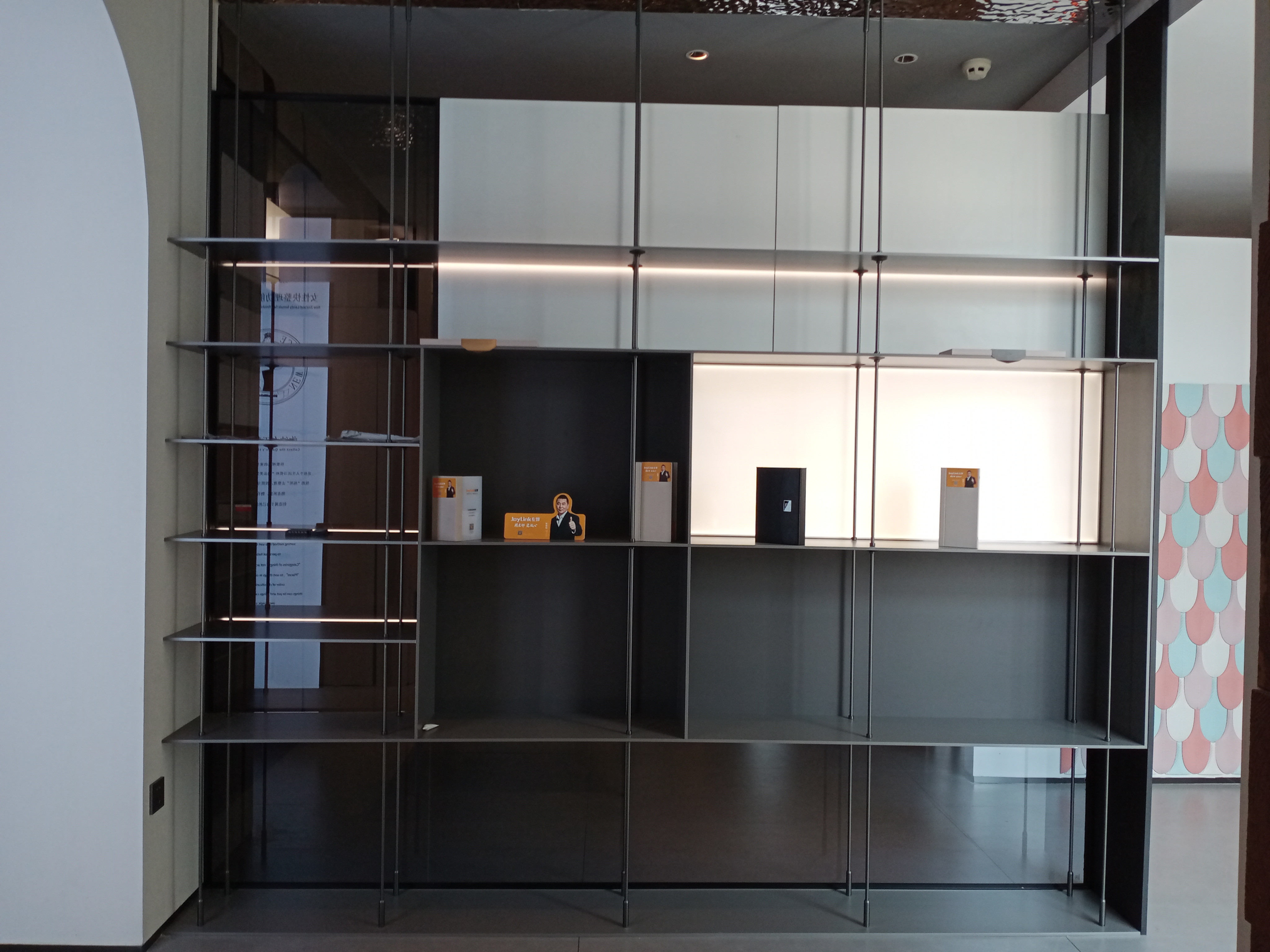 Black Aluminum Metal Rack Storage Shelf Floating Shelves For Living Room