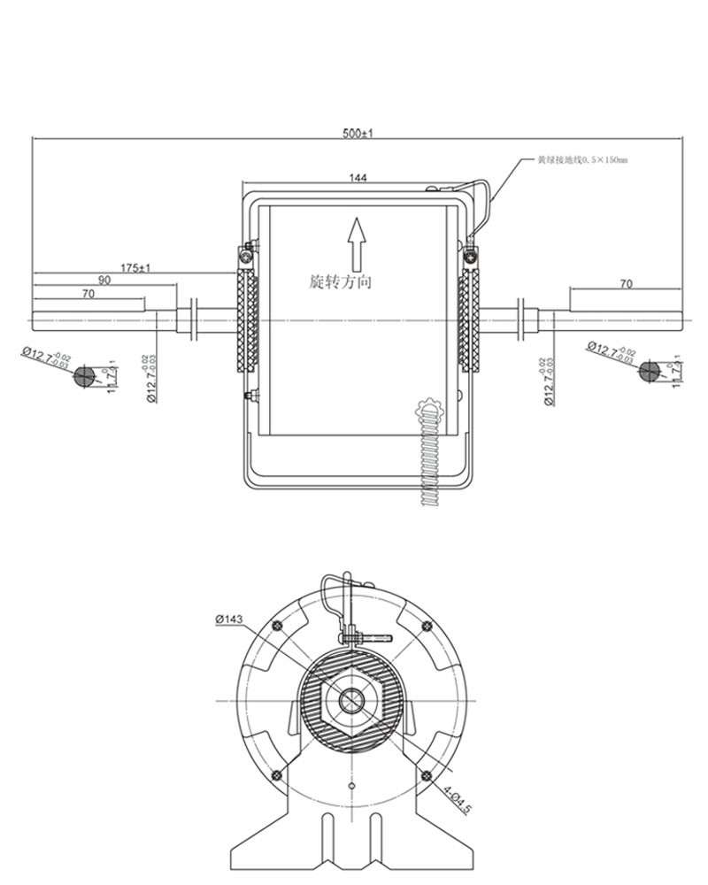 Single Phase 115/208-230V 1/25hp Electric Fan Coil Unit Motor Central Air Conditioning Use