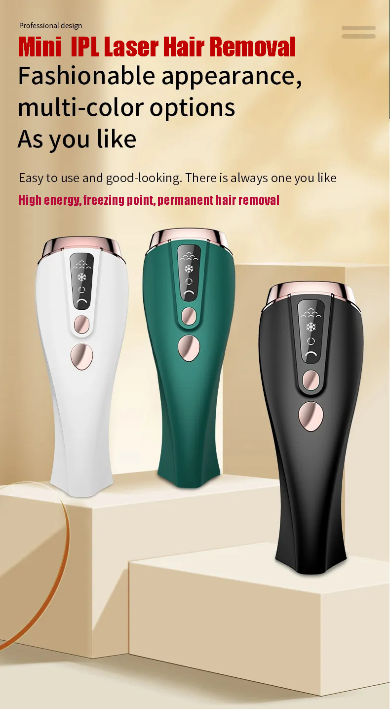 Ice Cool Permanent IPL Hair Removal Device for Women Men, ,Whole body Hair Remover As Fast As 8 Minutes, 999，999 Flashe