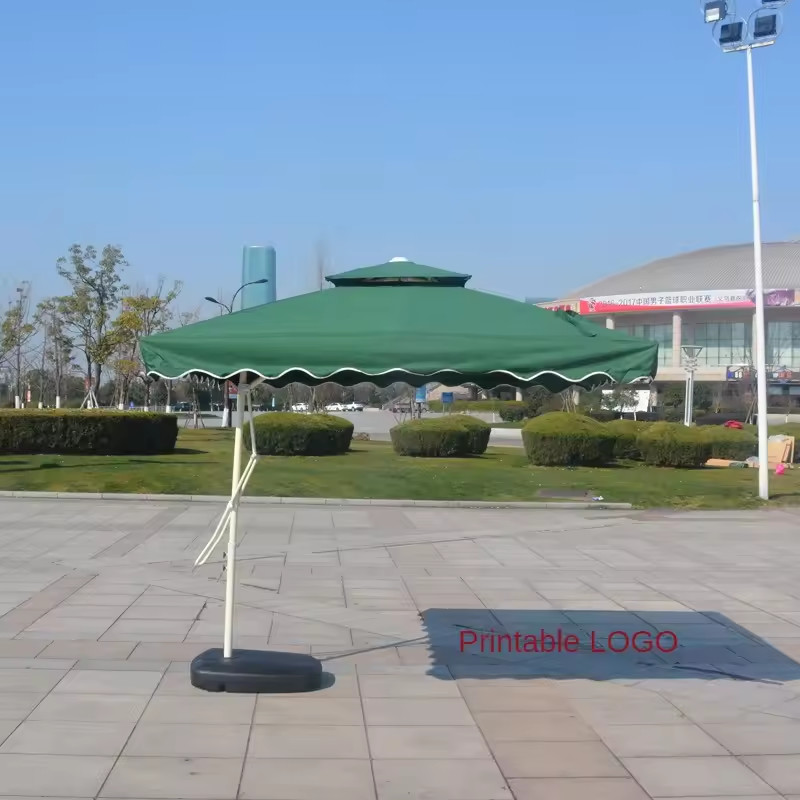 Outdoor Patio Garden Sunshade Umbrella with Big Wrench Banana Design and Sun Protection