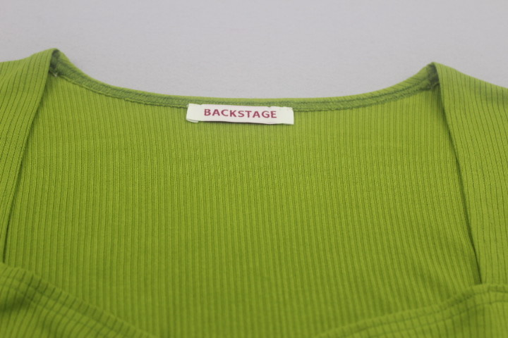 Women Sexy Short Sleeve Cold Shoulder Dress Green Color With Soft Feeling