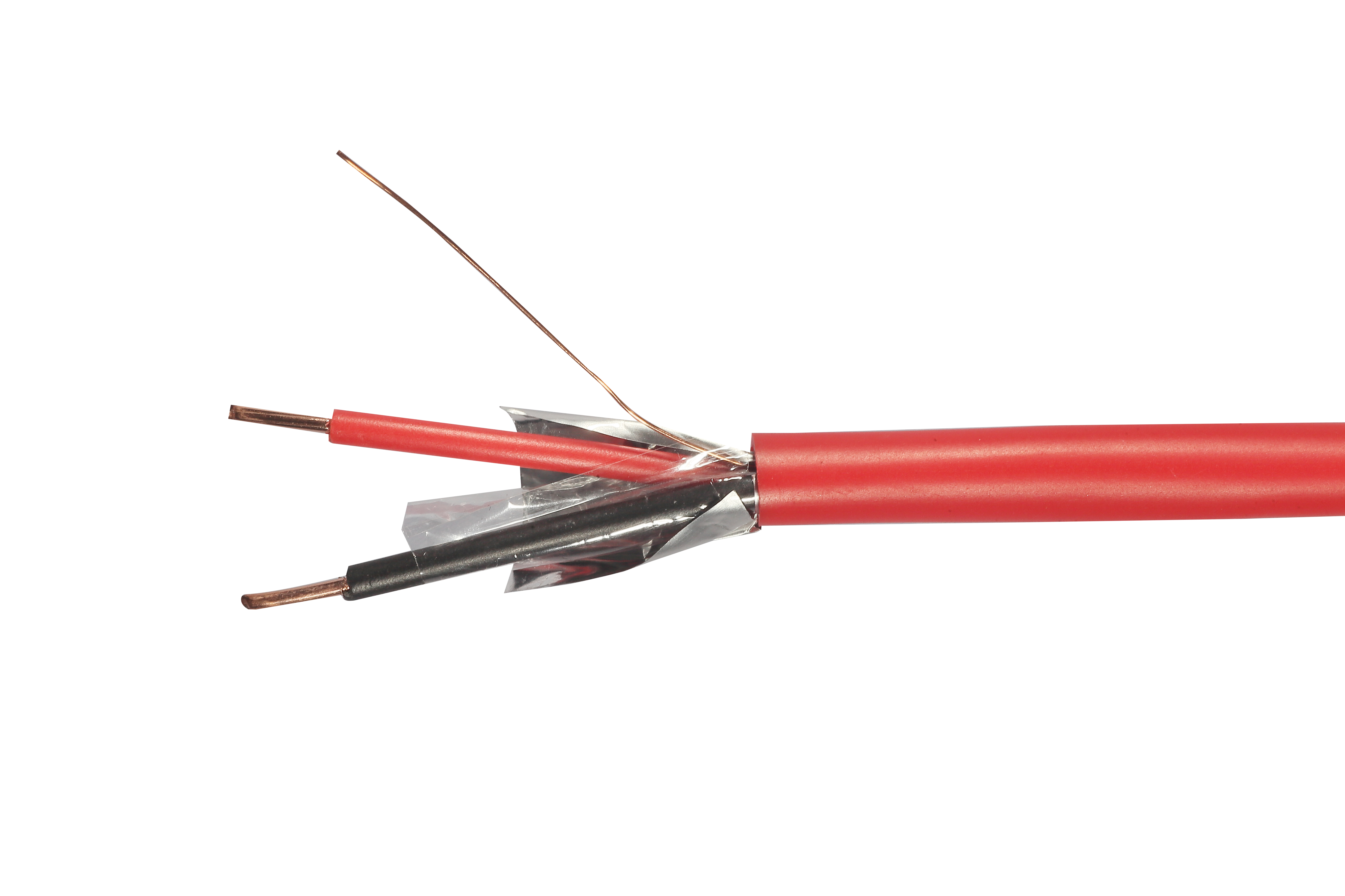 2x0.5mm2 Unshielded Shielded Tinned Copper/Copper Stranded Solid Fire Alarm Cable Core 2cores