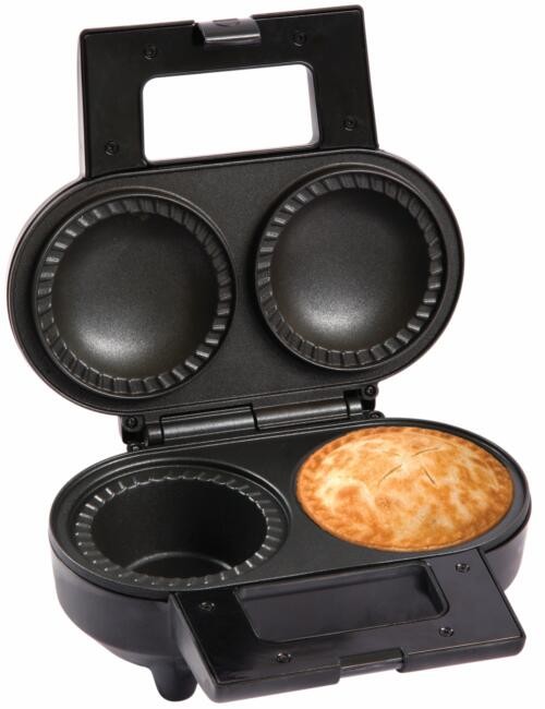 2 Holes Deep Fill Electric Mini Pie Maker With Cool Touch Handles