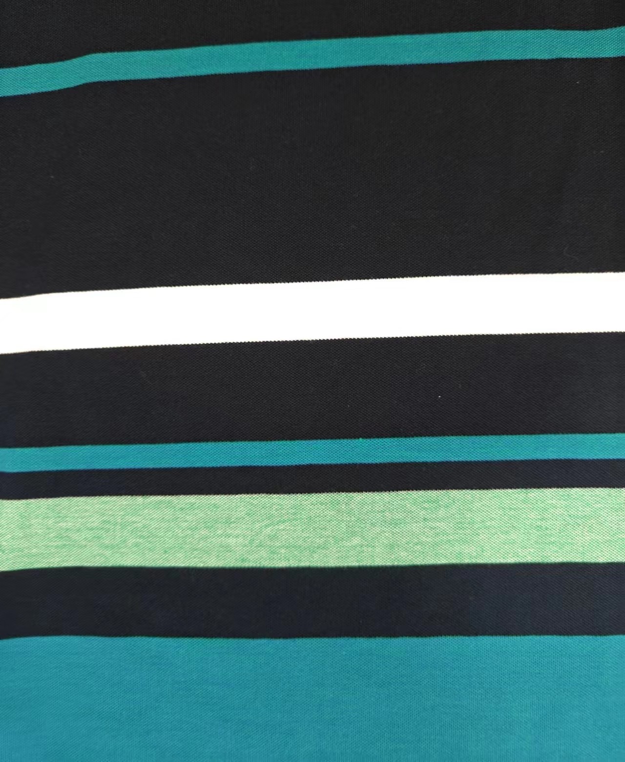 Comfortable And Breathable Natural Texture Flexible Striped Material Fabric For Polo Shirt