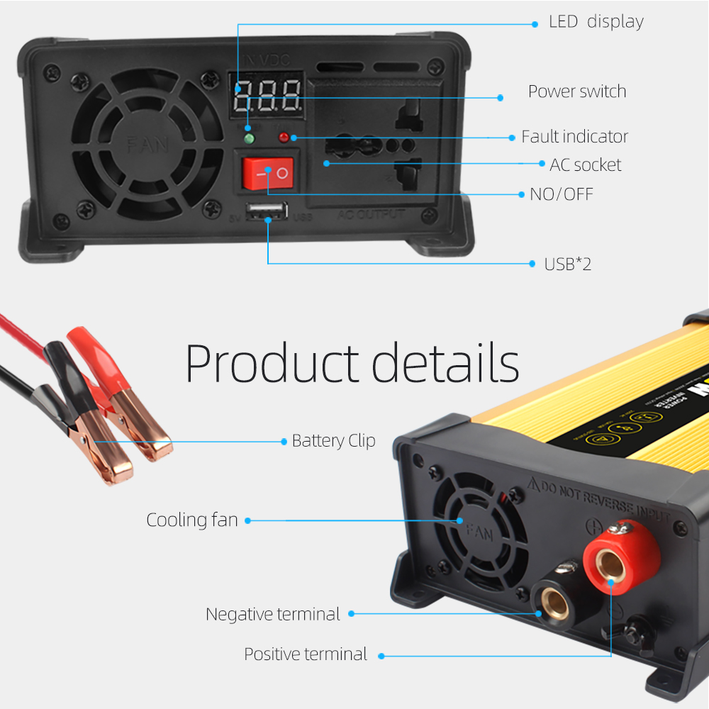 Custom Cheap Low Price 1.5Kw Smart Solar Inverter Energy System Solar Inverter Hybrid