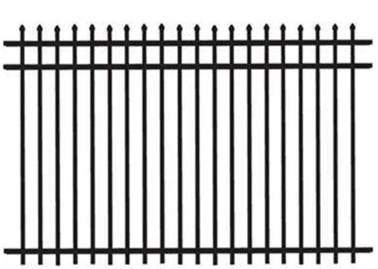 Heavy Duty Privacy Steel Tubular Fencing Residential Spear Top Panels
