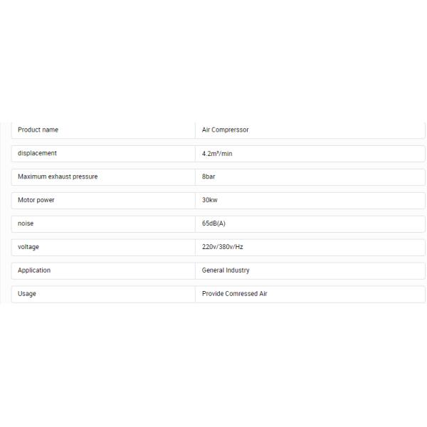 7.5-37KW Economic Type Industrial Permanent Magnet Variable Speed Screw Air Compressor