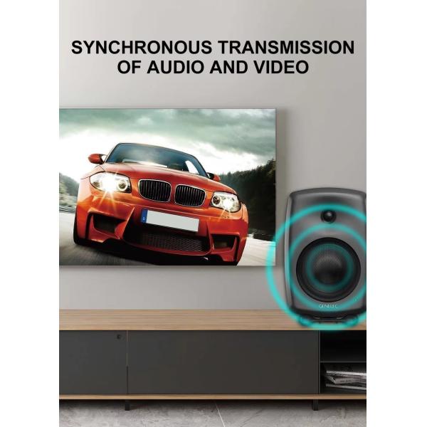 4K60 150m HDBaseT Extender Support One Loop Out Audio Extraction HDMI Extender IR/RS-232/CEC Control Cat6 HDMI Extender