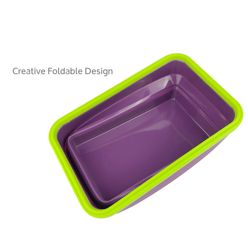 Custom Logo Large Volume Microwave Oven Freezer Safe Leak-Proof Airtight Rectangular Rectangle Silicone Food Storage Container