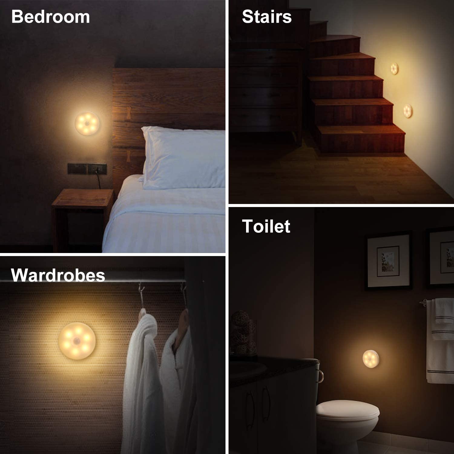 700mAH 10ft -16ft Distance USB Rechargeable Motion Sensor Light