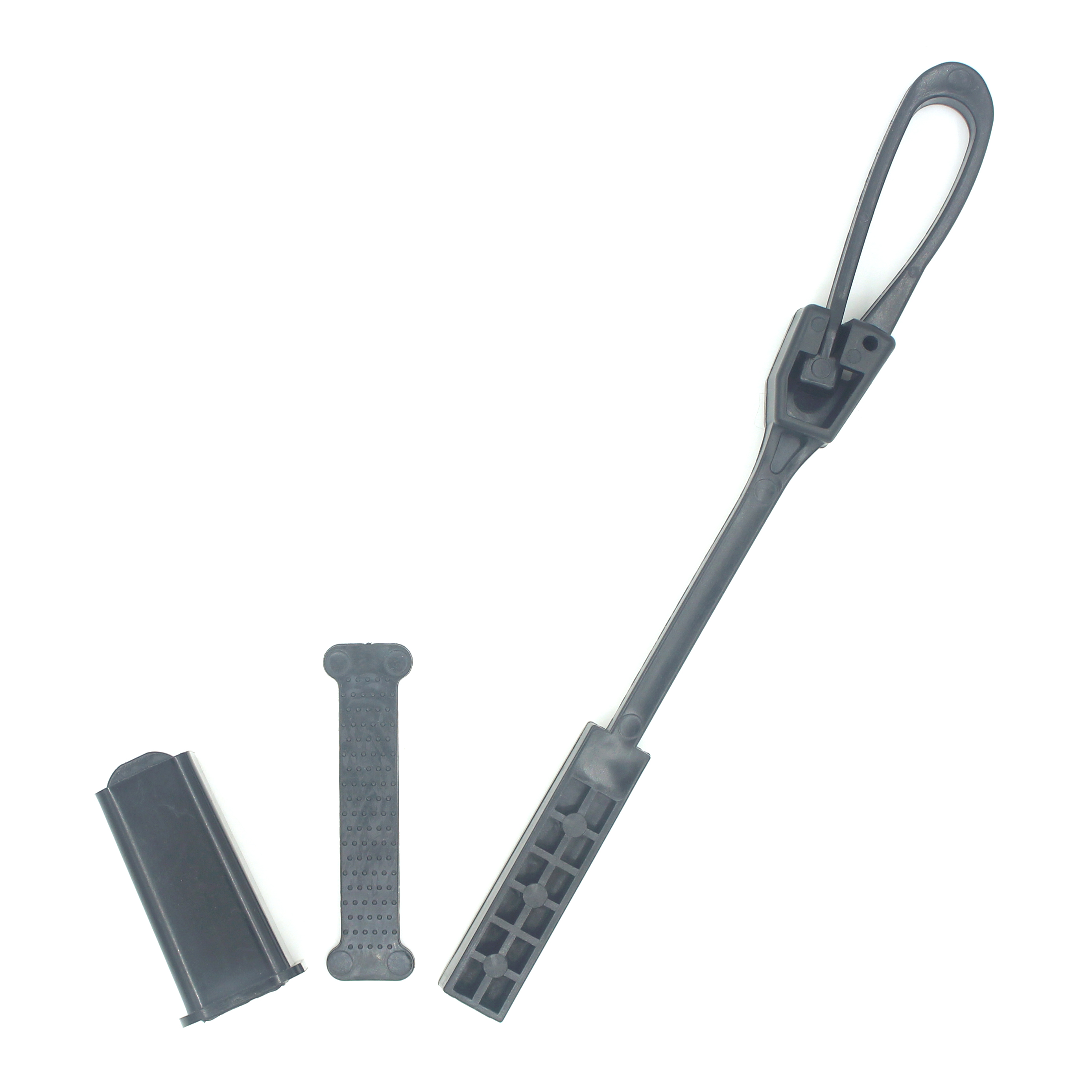 UV Resistant Thermoplastic Plastic Flat Telecom Fiber Optic Cable Drop Wire Clamp for FTTH