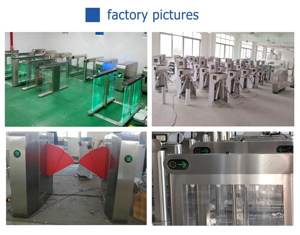 304SS Security Turnstile Gate Access Control Manual Bridge Entrance Turnstile Gate