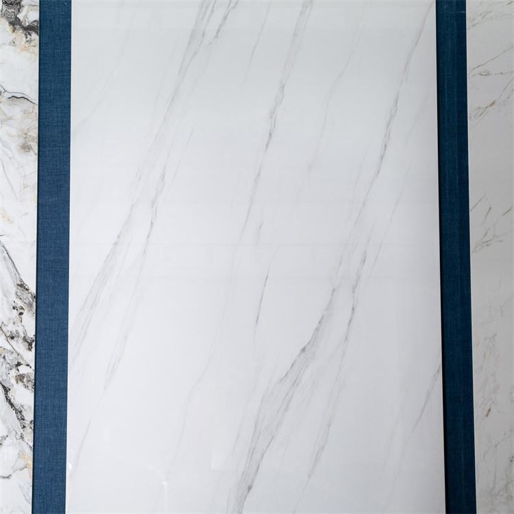 Porcelain Floor Tile Marble Look Slab Glazed Polished Surface