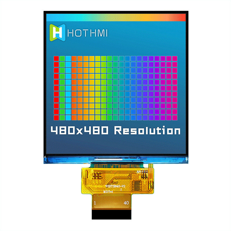 4 Inch 480x480 Dots Square TFT LCD Display Sunlight Readable SPI RGB ST7701S