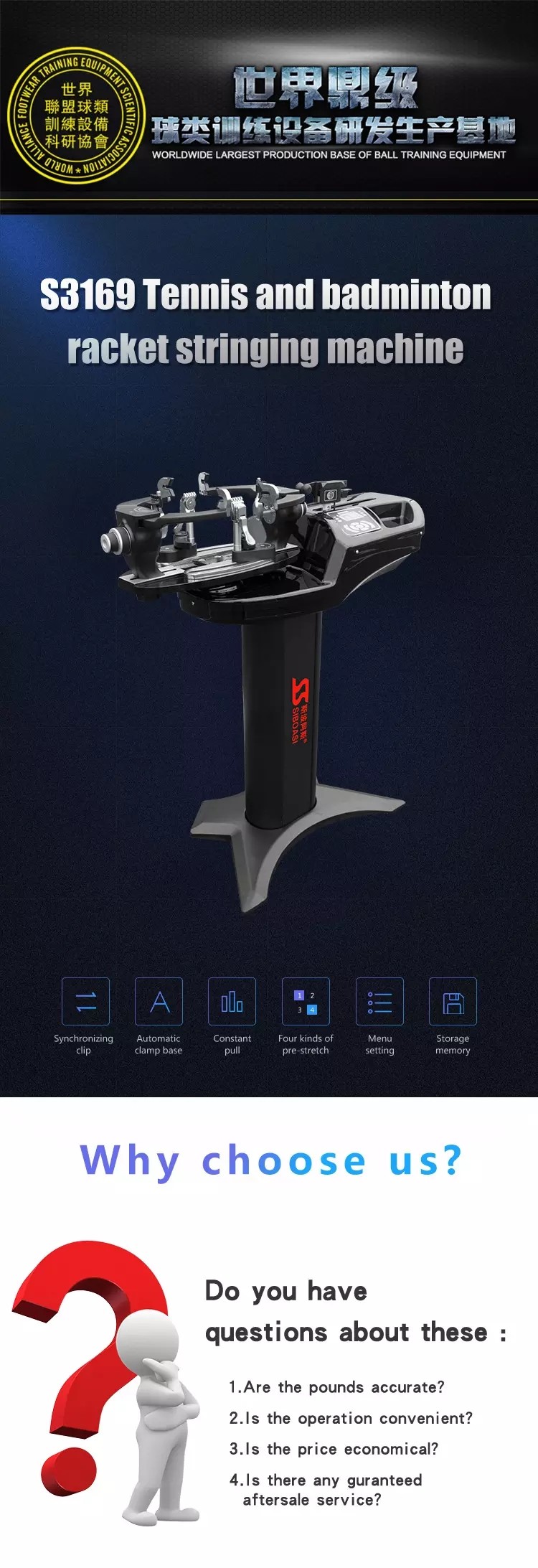 Full Function Portable Electric Racquet Stringing Machine , Shuttle Bat Stringing Machine