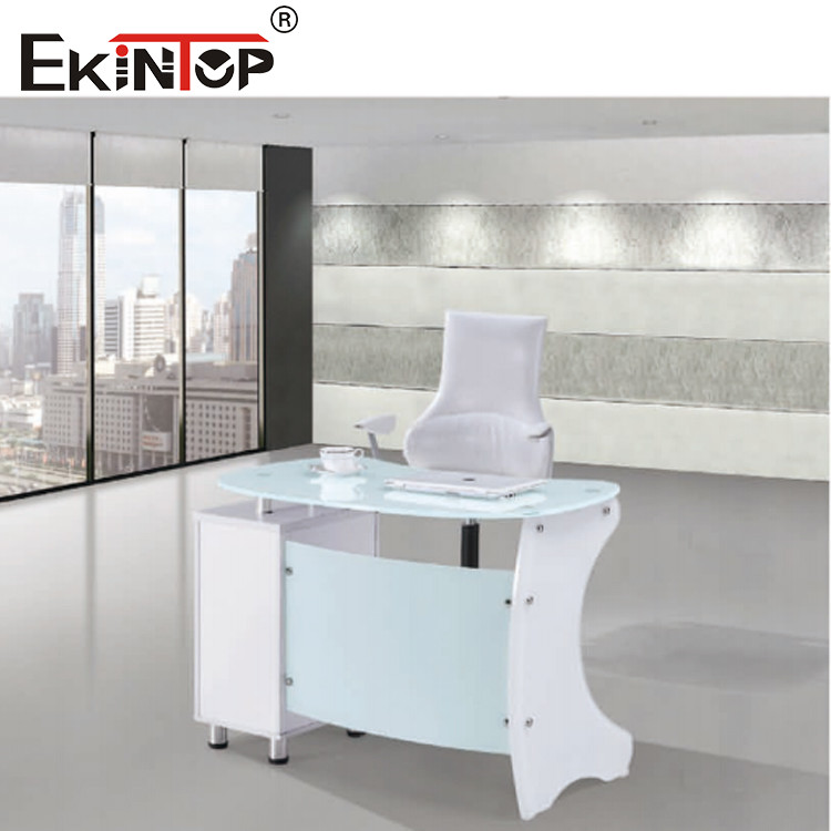 modern glass office desk