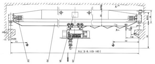Large Capacity Mini KBK 500kg Electric Overhead Crane