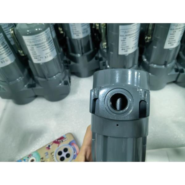 1.0Mpa Water Separator Aluminum Alloy Shell 5.5x2.5x2.5 Inches Black