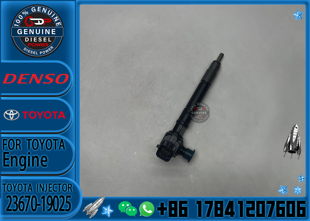 Diesel Fuel Injector 23670-11020 Original New Common Rail Injector 23670-19025 For Toyota