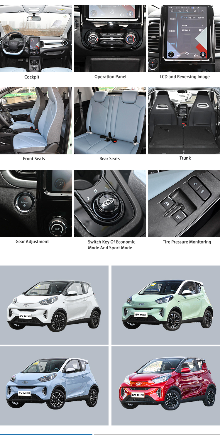 China Cheap Small Ant Used Energy Vehicles Adult Chery Mini Ev Car
