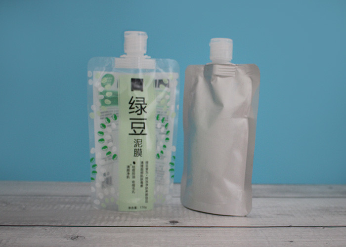 Spout Bags Sealing Top With Flip Top Lids Packing Cosmetic Cream