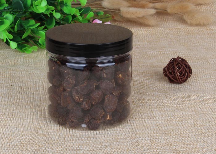Food Clear Plastic Packaging Tubes Professional Round Pet Candy Canister