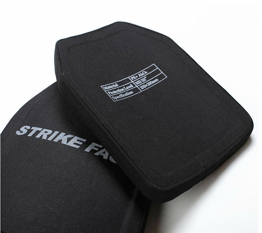Ceramic Military Ballistic Plates PE Insert Armor Level 3 Bulletproof Plates