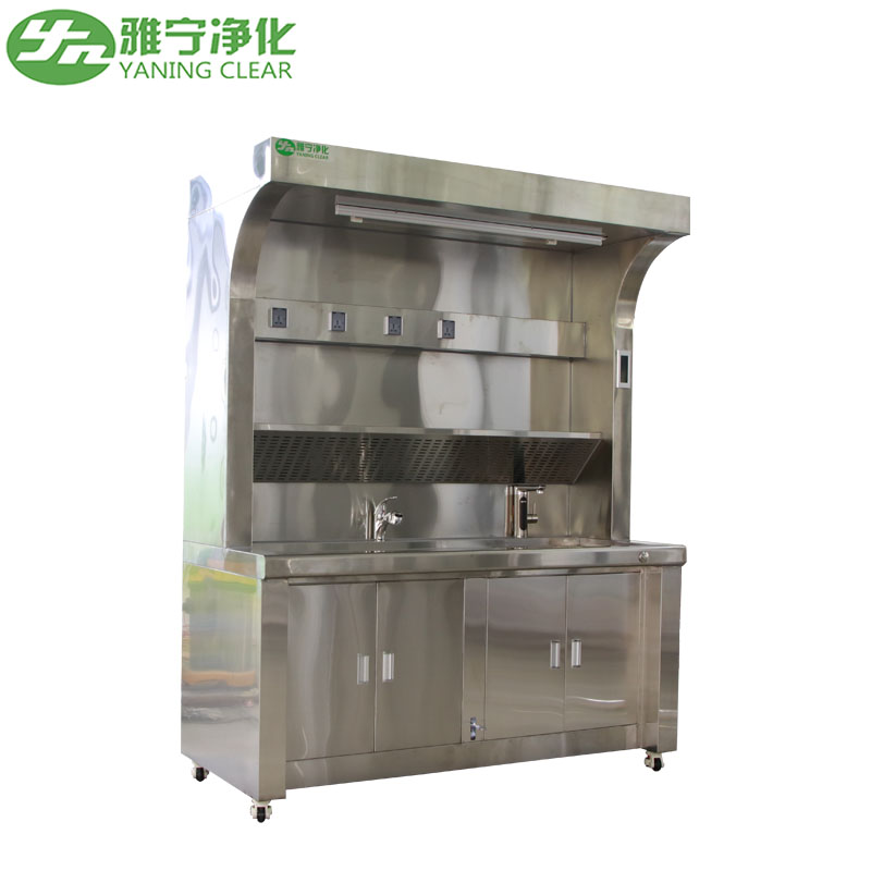 Laboratory 304 Stainless Steel Hand Wash Sink Multifunction Table Sampling With Stretchable Faucet