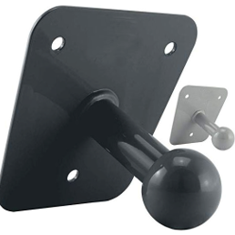 Matte Black Powder Coated Carbon Steel Bike Rack Wall Mount Bracket Ball Head Black