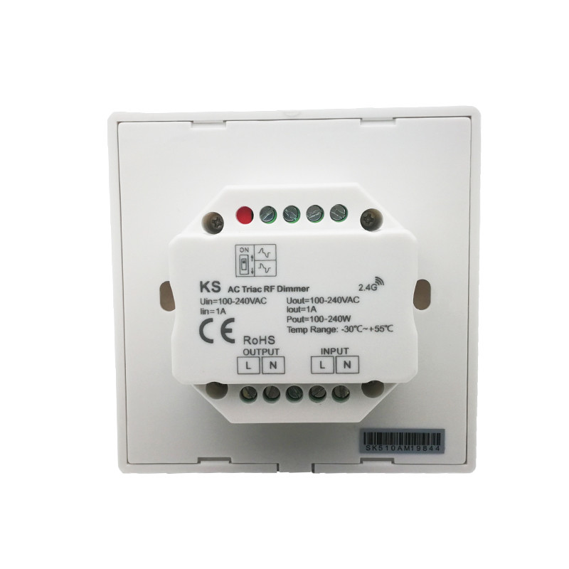 Led Dimmer Switch Rotary Knob AC 100-240V 1A Output Wall Mount Triac dimmer