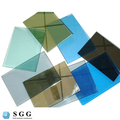 Tinted glass (bronze, grey, green, blue)