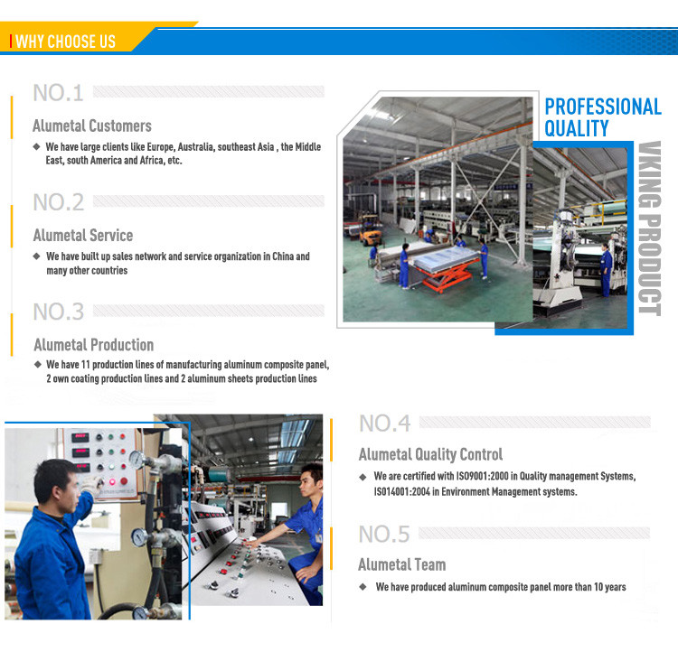 ACM ACP Wooden Aluminum Composite Panel 3mm Thickness