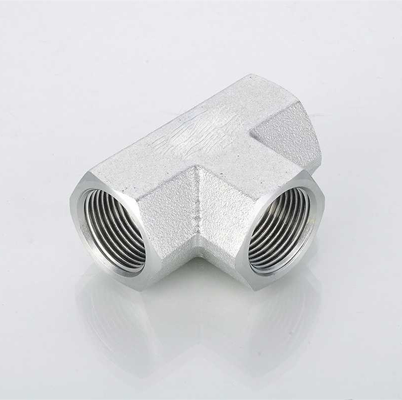 OEM Factory Sales BSPT Female Equal Tee Adapter Gt Hydraulic Tube Connector