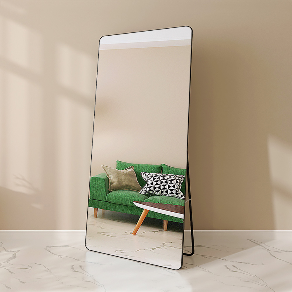 Nordic Style Arch Floor Mirror for Full Length Reflection in Living Room and Bathroom