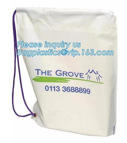 Biodegradable 22" X 28" Nylon Laundry Bags Two Shoulder Straps For Easy Backpack Carrying With bagplastics bagease packa