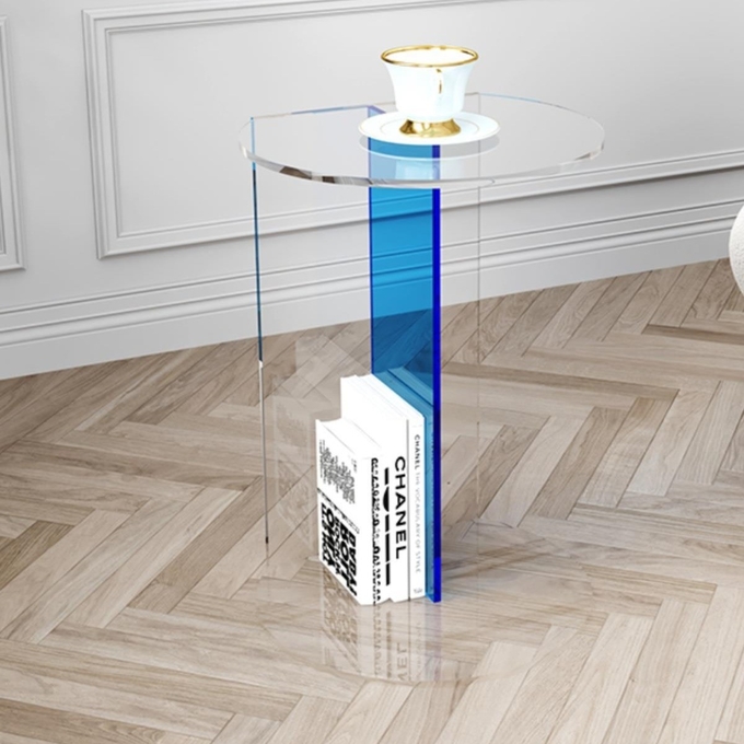 Minimalist Custom Color Acrylic Coffee Table Side Table Tea Table for Indoors and Outdoors