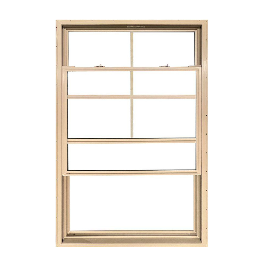 Custom-sized White Vinyl Single Hung Windows UPVC Noise Reduction and Weather-Resistant PVC Material