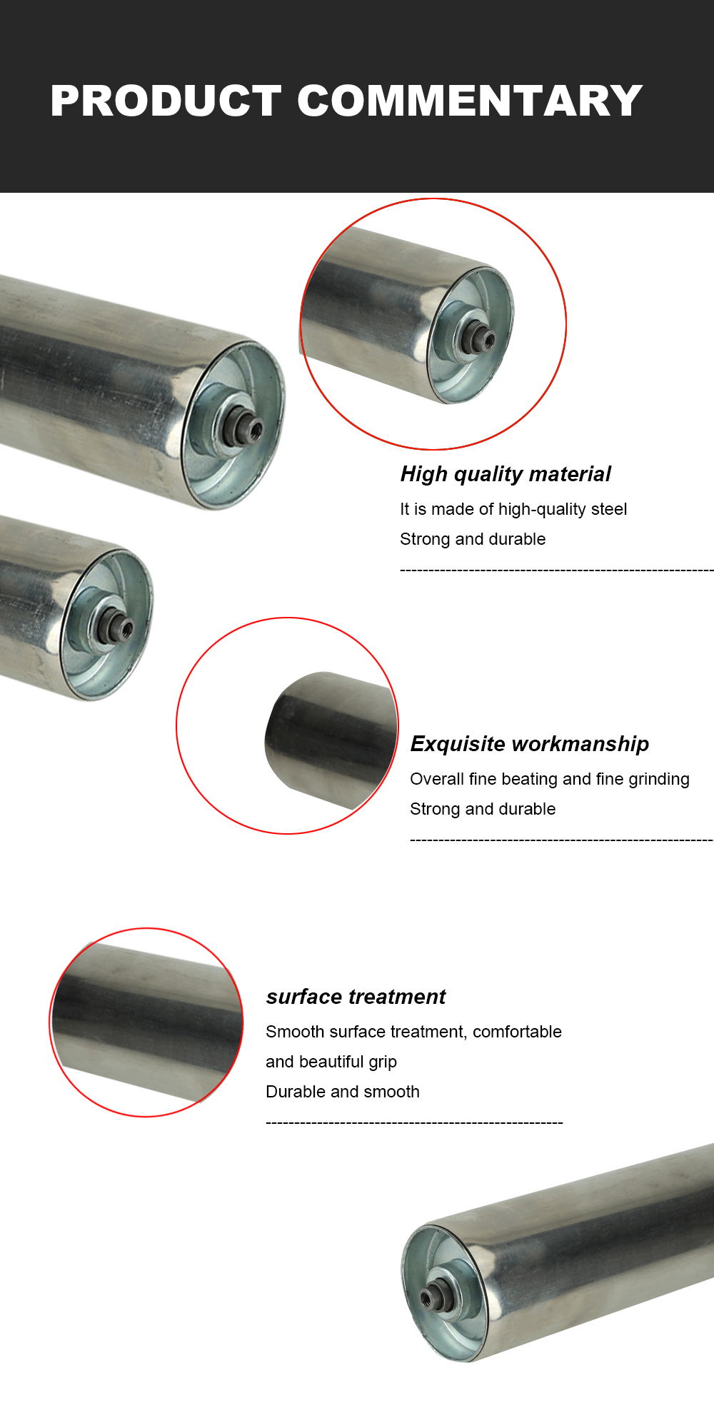 Customized Size Adjustable Industry Stainless Steel Roller Idler for Mobile Conveyors