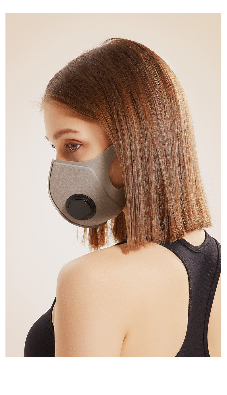 Washable Polyurethane SpongeCivil Face Mask Eco Friendly With Valve Filter
