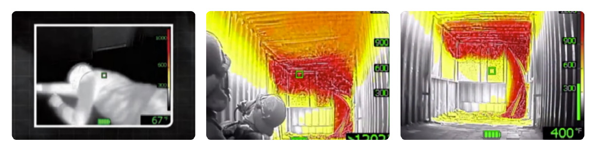 Gas Detection Fireman Helmet IR Thermal Imaging Camera Fire Proof Safety Helmet Camera