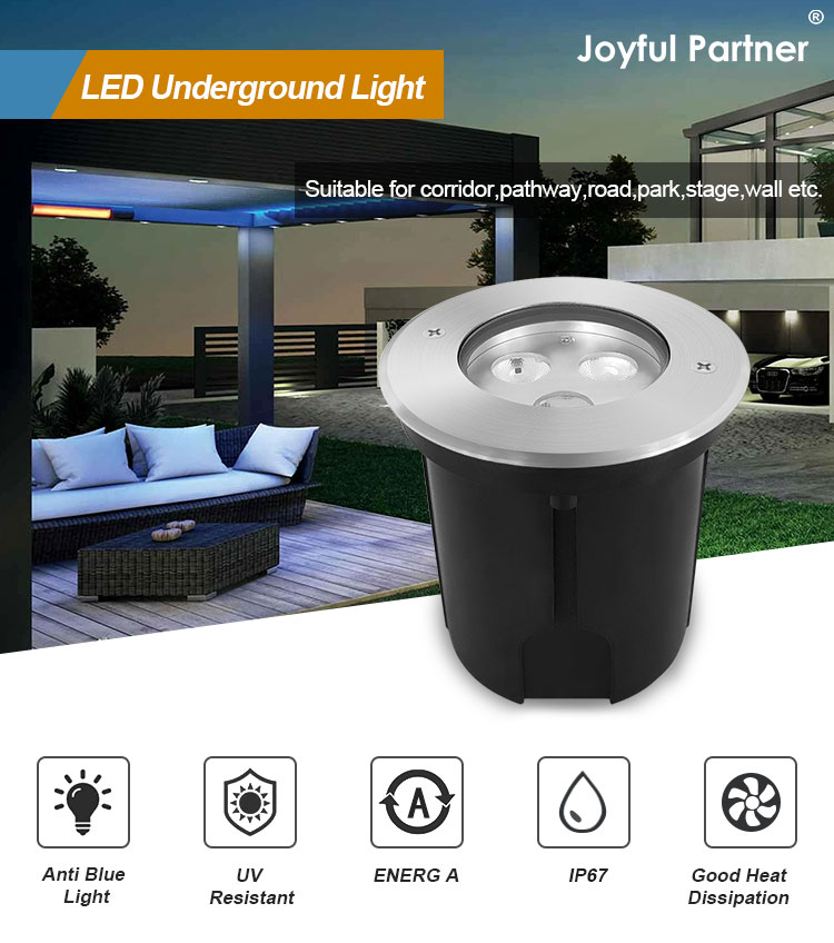 Underground LED Parking Light 3W 6W 9W COB Inground Outdoor Path Lights