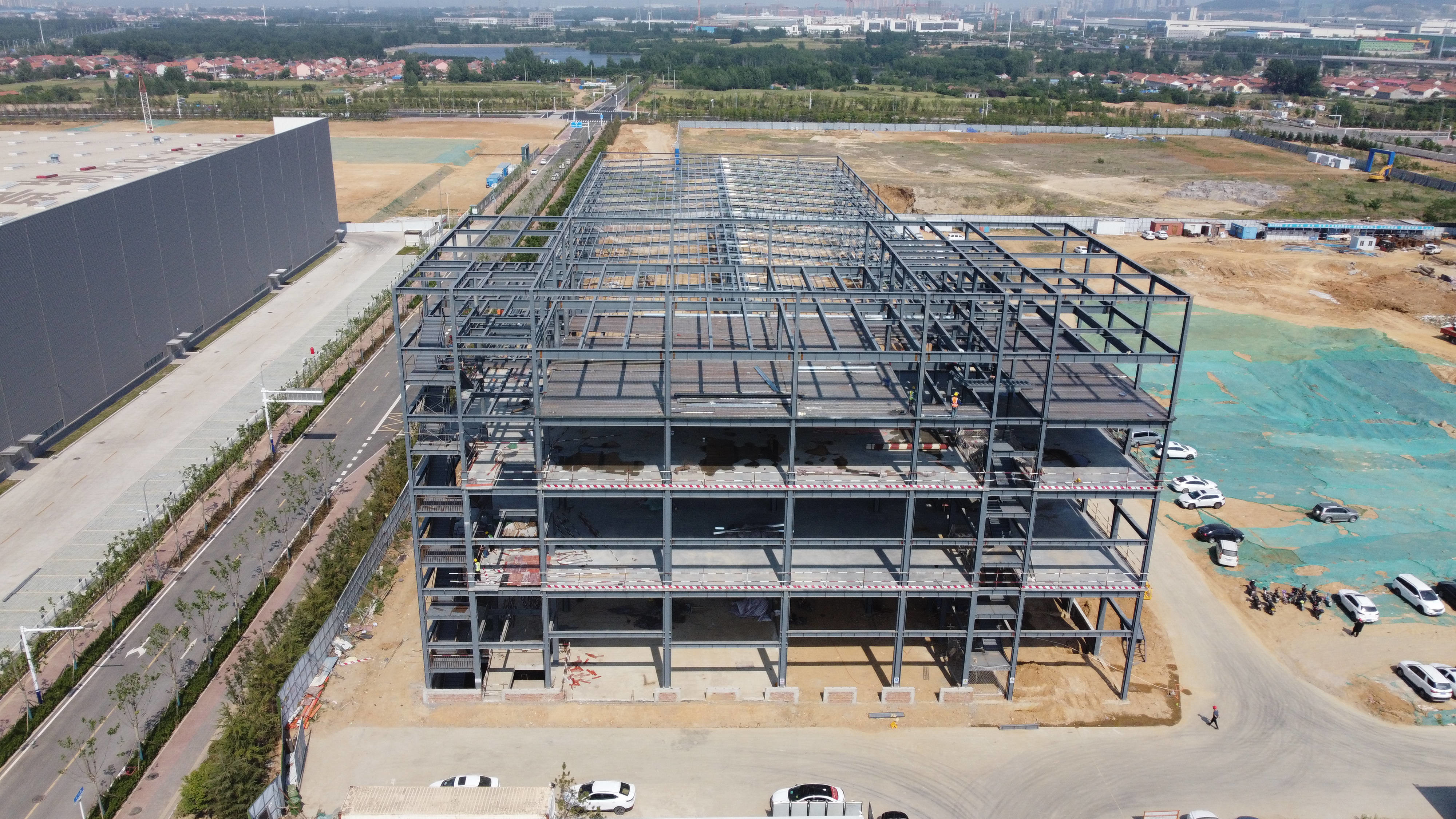 Economical Steel Structure Building Galvanized Hot Rolled H Section Frame Part Prefabricated Warehouse
