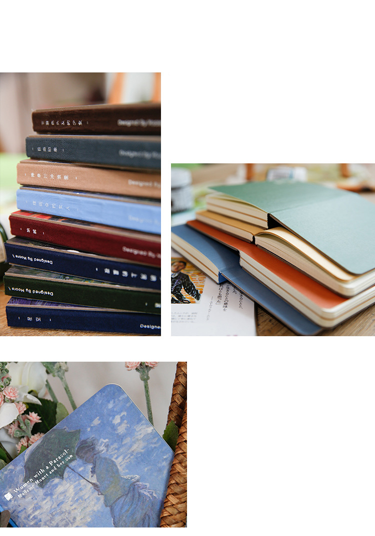 Retro Van Gogh Oil Painting Notepad Artistic Literary Notebook for Business Promotion