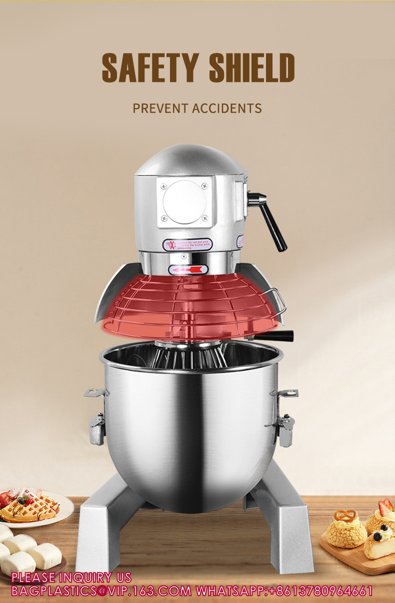 Professional Spiral Dough Mixer Electric Stainless Steel Body Multifunction Dough Mixer For Commercial Use