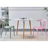 Buy cheap PP Coloured Plastic Dining Chairs 40cm 45cm Polypropylene Stacking Chair from wholesalers