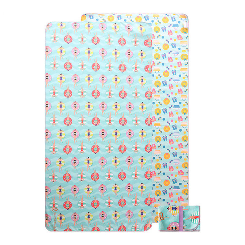 Sandfree Resort Microfiber Printed Beach Towel With Logo