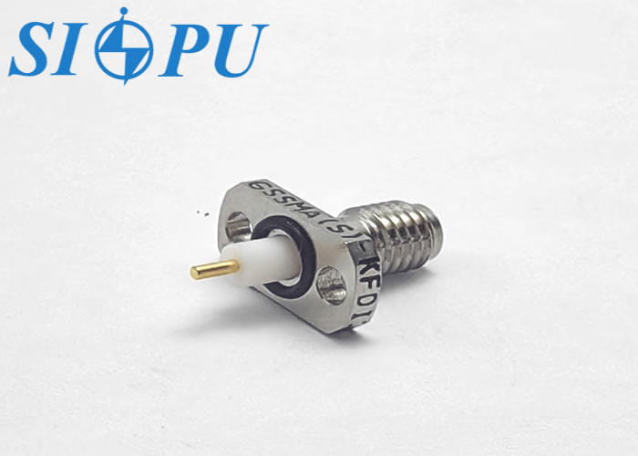 SSMA Female Microstrip RF Coaxial Connector – Two-Hole Flange Mounted