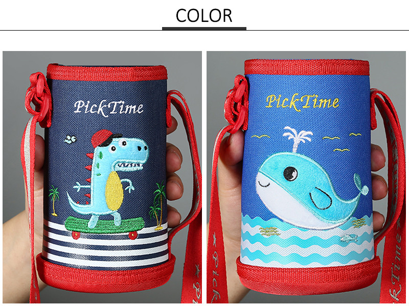 Waterproof Kids Polyester Insulated Bottle Sleeve With Adjustable Strap