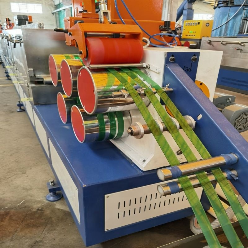 Automatic Single Screw Extruder PET Strap Extruder Machine with 3 Cooling Zones
